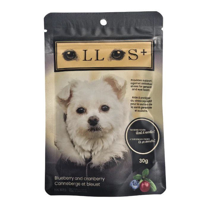 OLLOS - Eye Care Blueberry Powdered Dog Supplement, Size: 30g