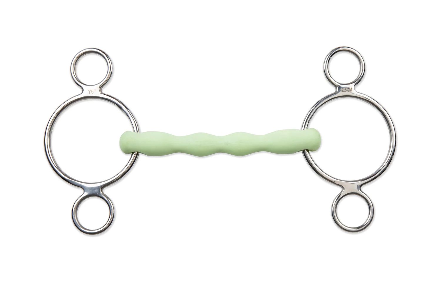 SHIRES EQUESTRIAN - Equikind Two Ring Flexible Gag, Size: 5"