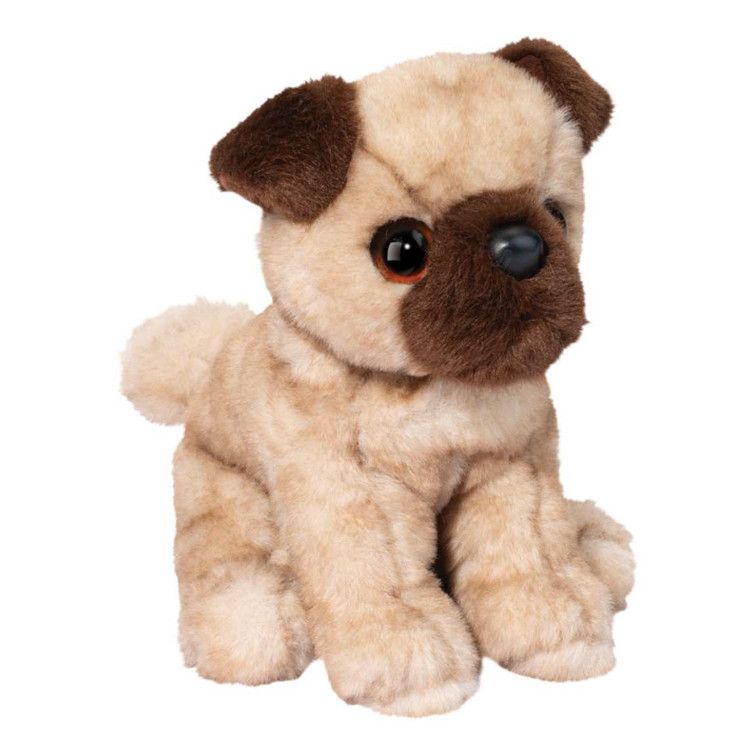 DOUGLAS - Puggie the Soft Fawn Mini Pug, Size: 6''