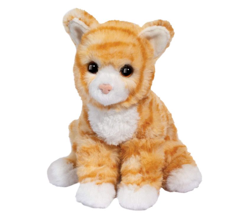 DOUGLAS - Gingie the Striped Cat Mini Soft Plush, Size: 7''