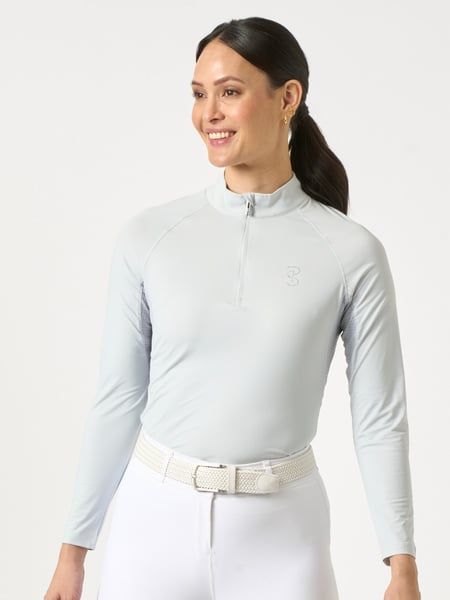 PS OF SWEDEN - Evelina Long Sleeves Crystal Logo Blue Whisper, Size: XSmall