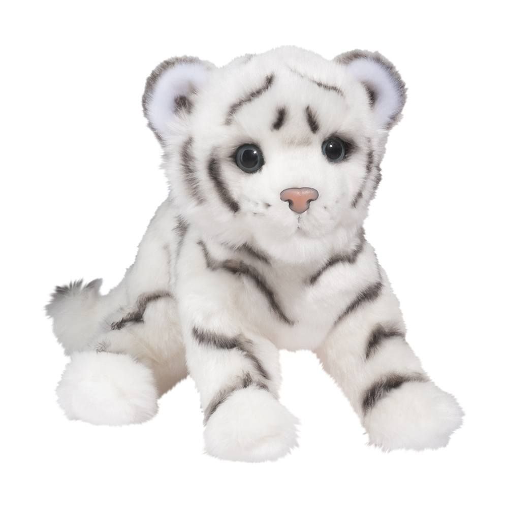 DOUGLAS - Silky the White Tiger Cub, Size: 14'' de Long