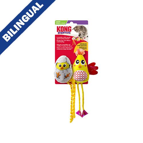 KONG - Chicken &amp; Chick 2Pack Cat Toys, Size: 2 Pack