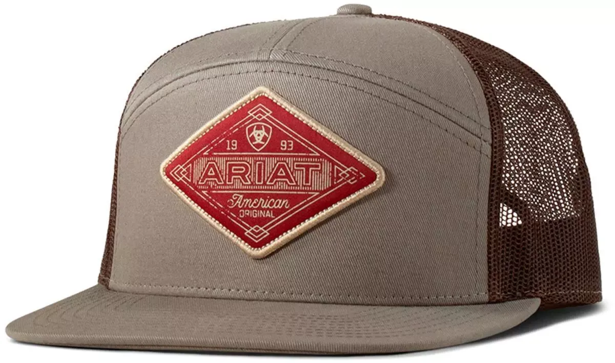 ARIAT - Cement Diamond Logo Patch Cap