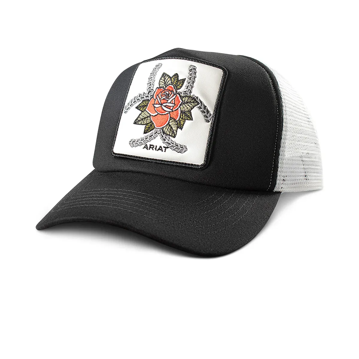 ARIAT - Ponyflo Cap with Embroidered Ariat Rose