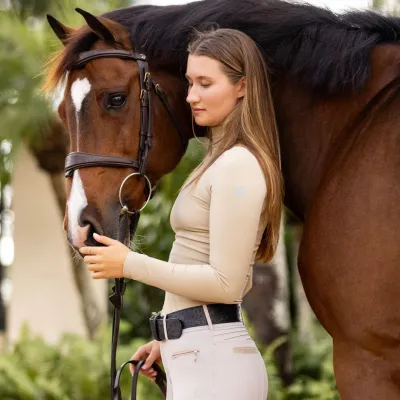 TKEQ - Shirt Technical Chloe Long Sleeve High Collar Cairo