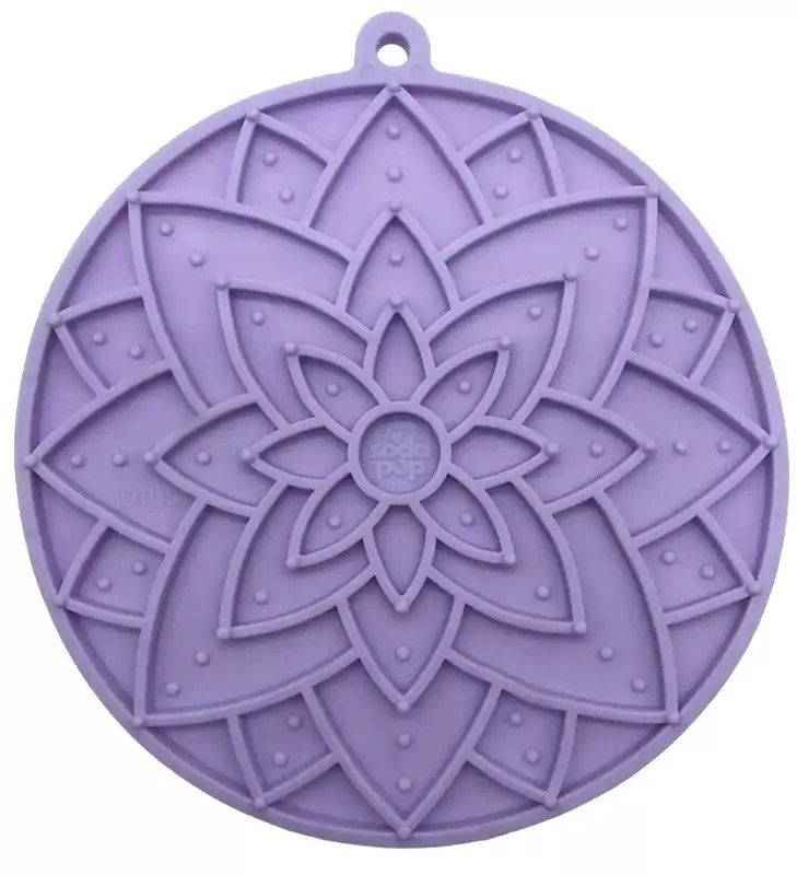 SODAPUP - Lotus Design Emat Enrichment Lick Mat, Colour: Lavande