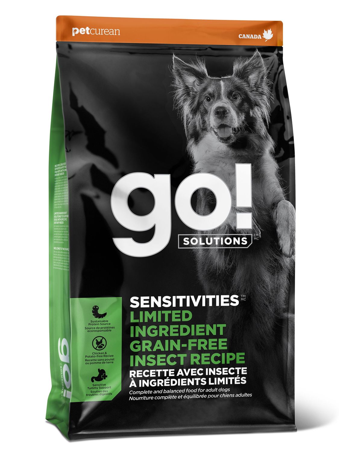PETCUREAN - GO ! Insect Grain-Free Limited Ingredient Dog Food, Size: 3.5lbs