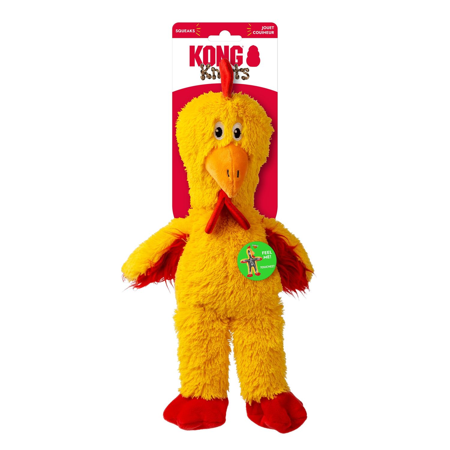 KONG - Wild Knots Chicken Plush, Size: 16 x 9.8 x 4.3 po