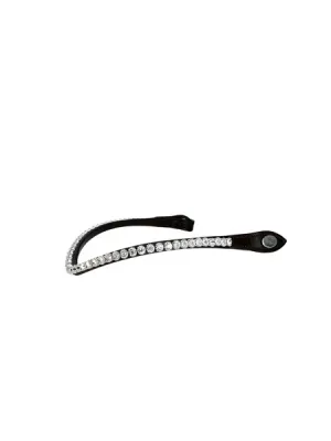 PS OF SWEDEN - Browband Slim Noir with Crystal White
