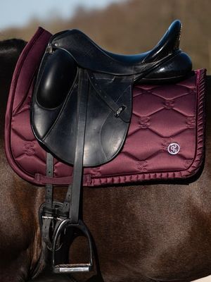 PS OF SWEDEN - Saddle Pad Dressage Ruffle Plum