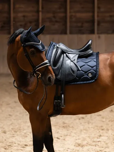 PS OF SWEDEN - Saddle Pad Dressage Ruffle Navy