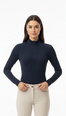 PS OF SWEDEN - Ryder Ribbed Long Sleeves Baselayer Navy
