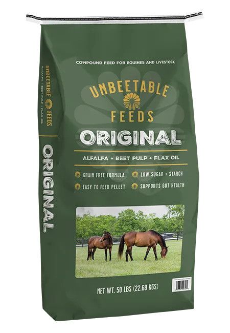 UNBEETABLE FEEDS - Original Alfalfa + Beet Pulp + Flax Oil, Size: 22.68kg