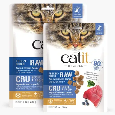 CATIT - Complete &amp; Balanced Freeze-Dried Raw Tuna &amp; Chicken Diet for Cats