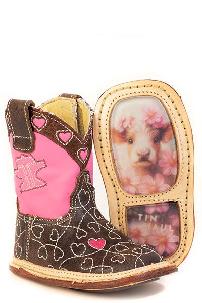 TIN HAUL - Lil' Sweatheart Be Moo Tiful Sole Western Boots