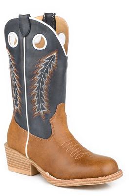 ROPER - Tan Faux Leather Vamp 9'' Walker Cowboy Boots