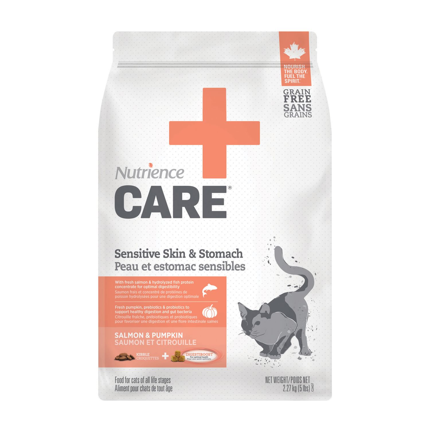 NUTRIENCE - Sensitive Skin &amp; Stomach - Hypoallergenic Cat Food, Size: 2.27kg