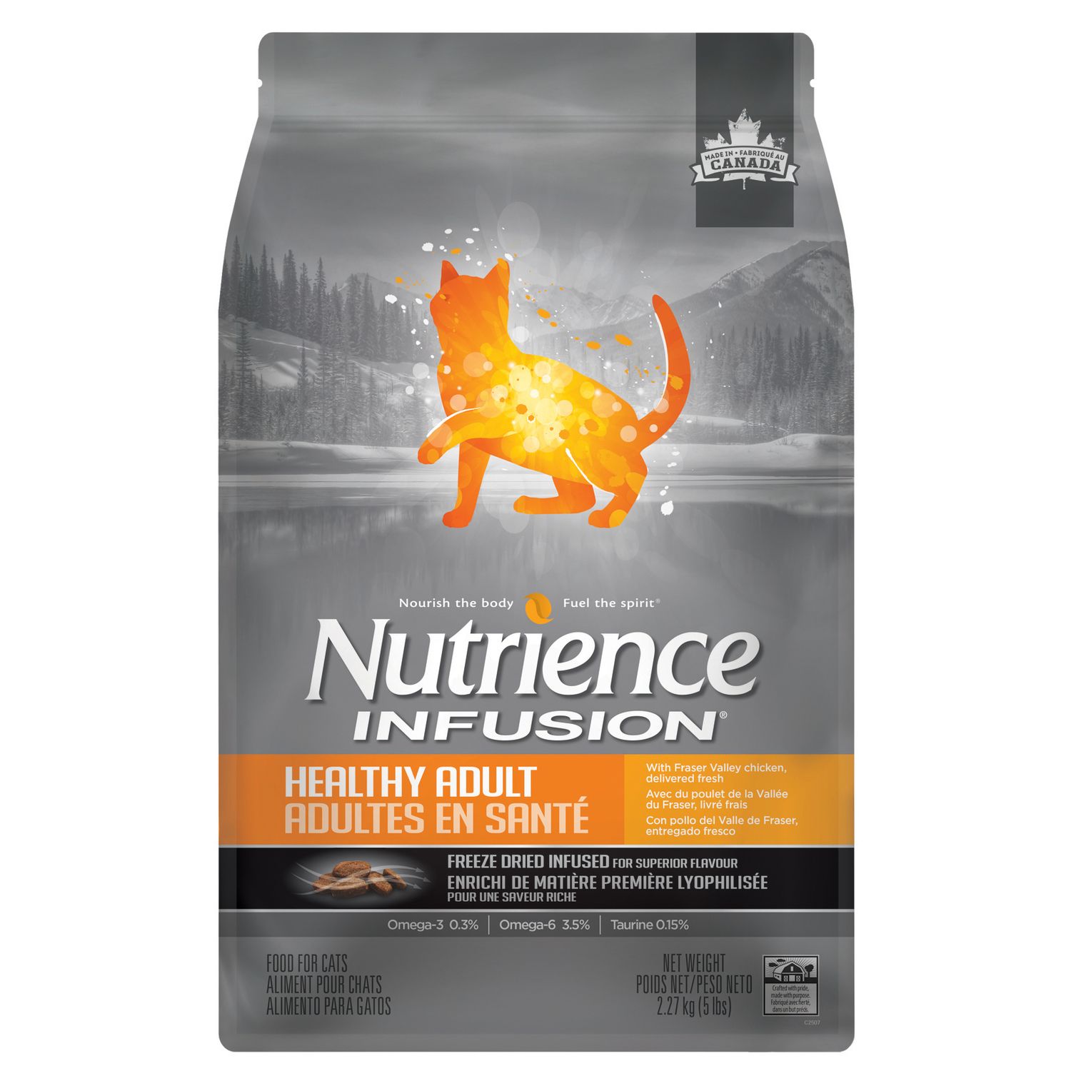 NUTRIENCE - Fraser Valley Chicken Infusion Healthy Adult Cat Food, Size: 2.27kg