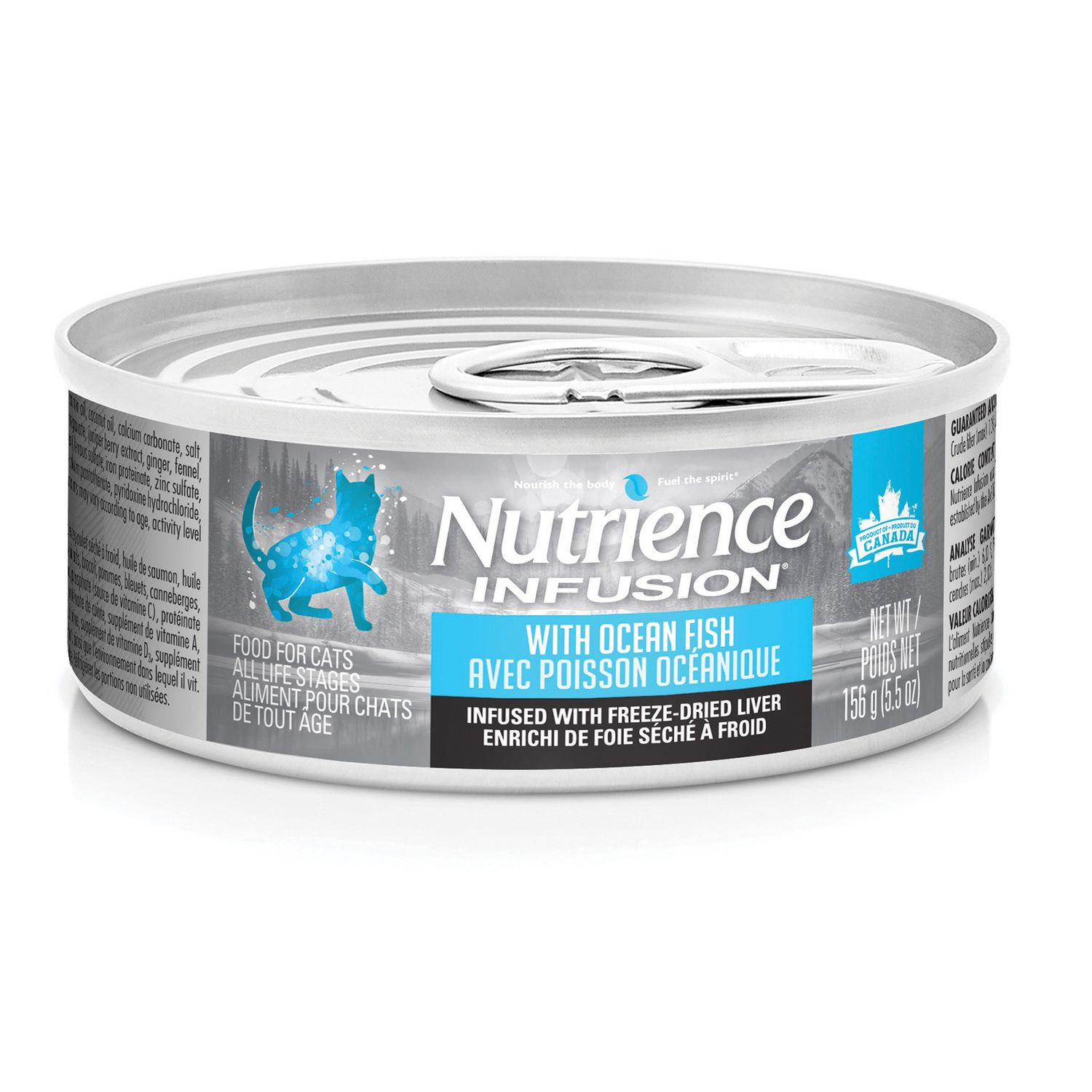 NUTRIENCE - Ocean Fish Infusion Pâté Wet Indoor Cat Food, Size: 156g