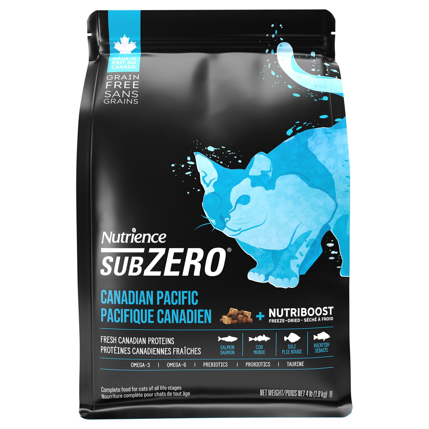 NUTRIENCE - SubZero Canadian Pacific High Protein Cat Recipe, Size: 1.8kg