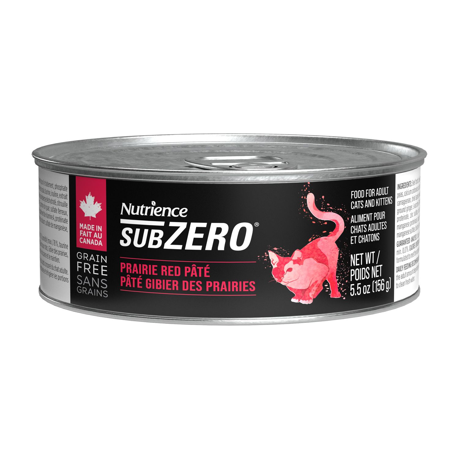 NUTRIENCE - SubZero Prairie Red Meat Pâté for Cats, Size: 156g