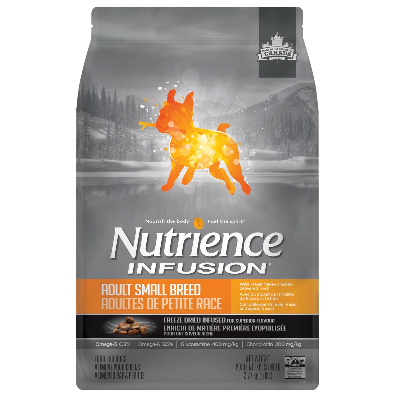 NUTRIENCE - Fraser Valley Chicken Infusion Healthy Adult Small Breed Dog Food, Size: 2.27kg