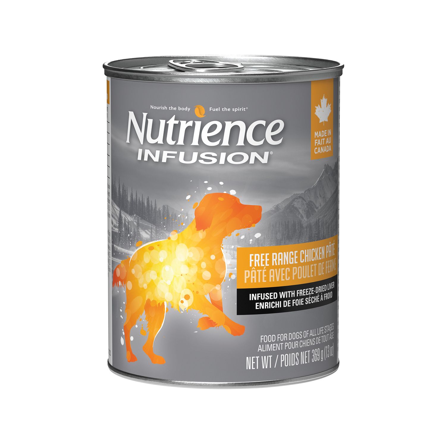 NUTRIENCE - Free Range Chicken Infusion Pâté Wet Dog Food, Size: 369g