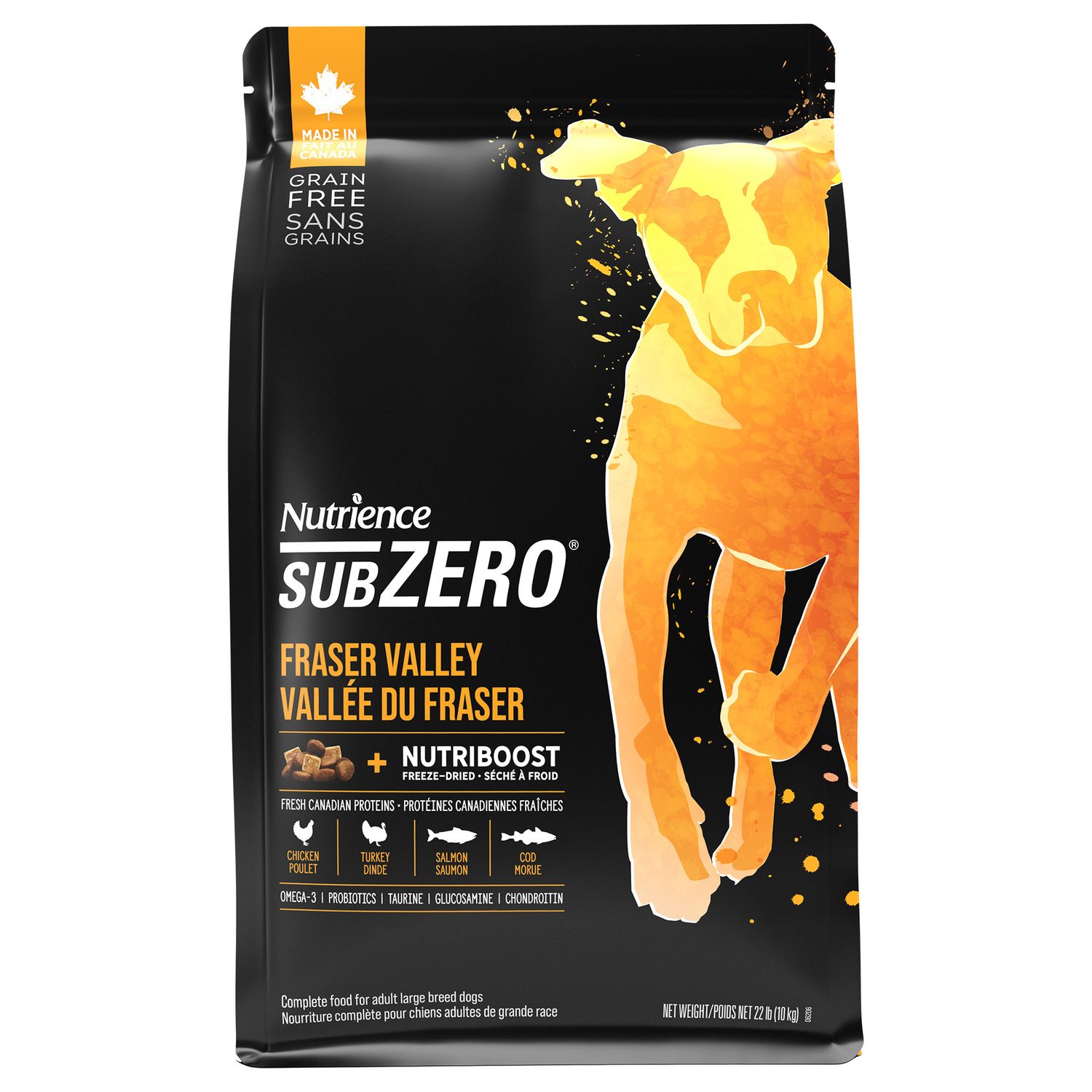 NUTRIENCE - SubZero Fraser Valley High Protein Large Breed Dog Recipe, Size: 10kg