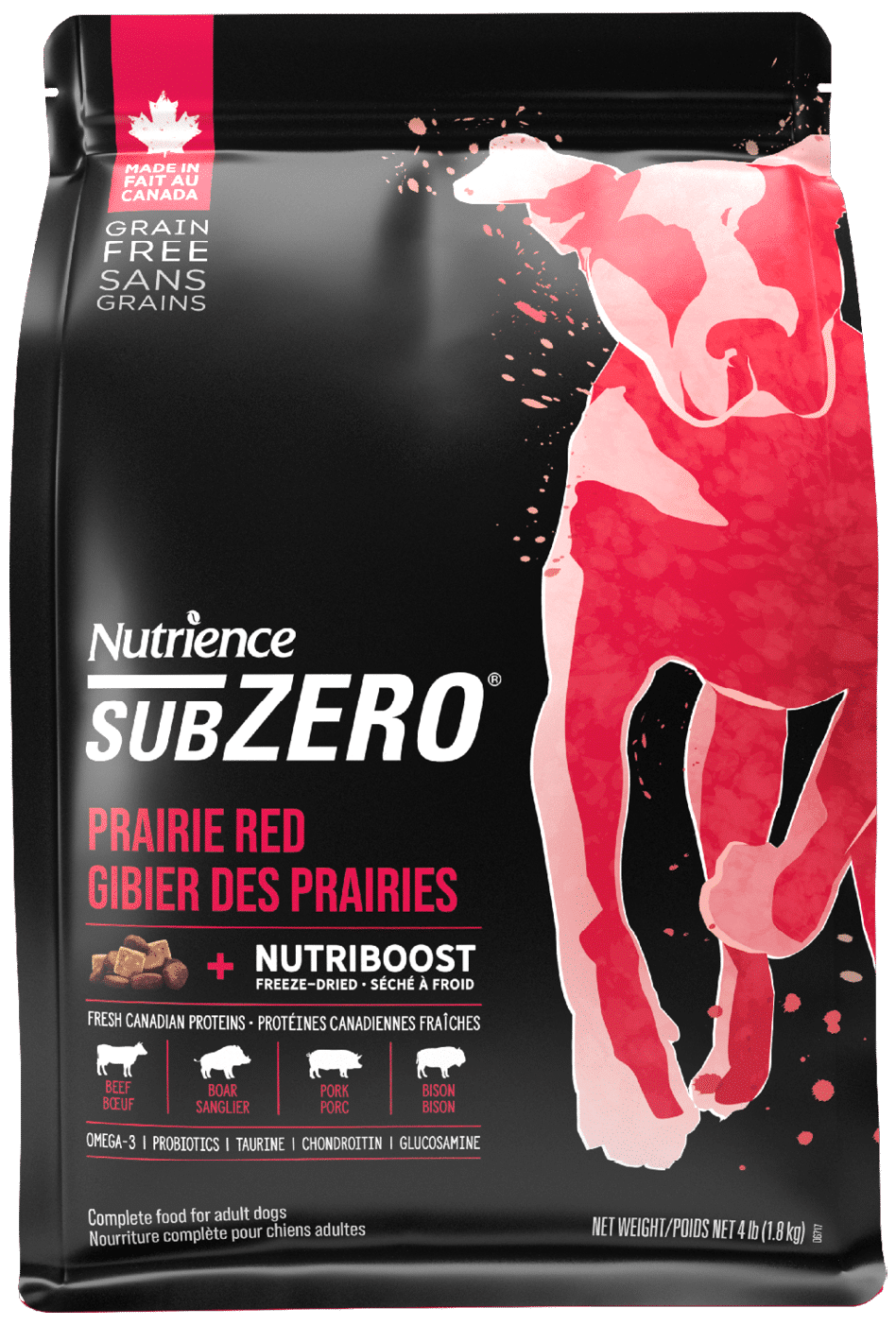 NUTRIENCE - SubZero Prairie Red High Protein Dog Recipe, Size: 1.8kg