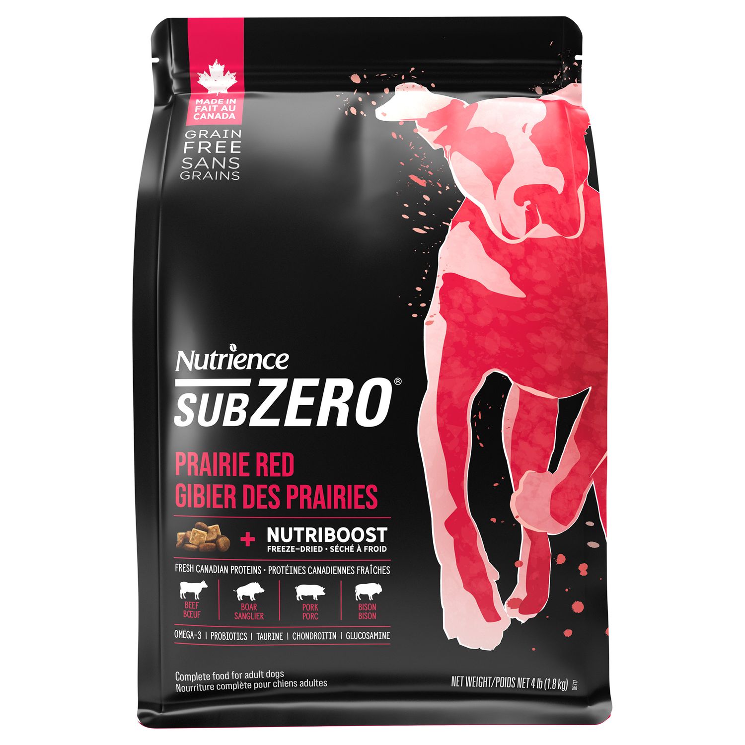 NUTRIENCE - SubZero Prairie Red High Protein Dog Recipe, Size: 1.8kg