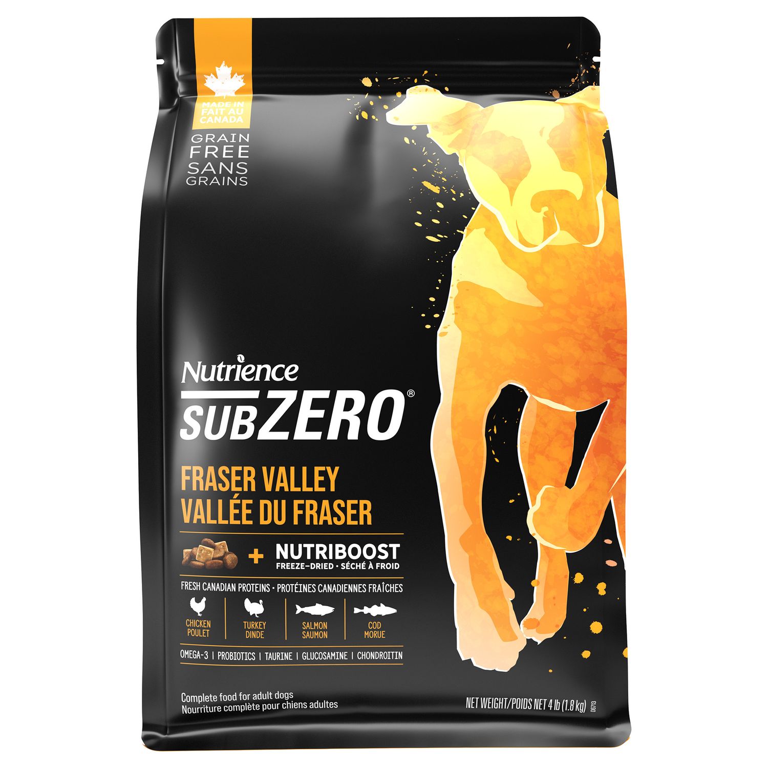 NUTRIENCE - SubZero Fraser Valley High Protein Dog Recipe, Size: 1.8kg