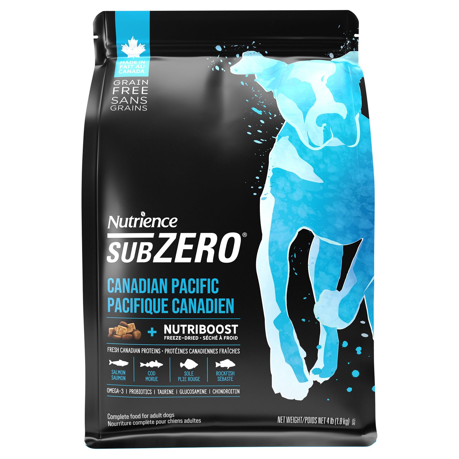 NUTRIENCE - SubZero Canadian Pacific High Protein Dog Recipe, Size: 1.8kg