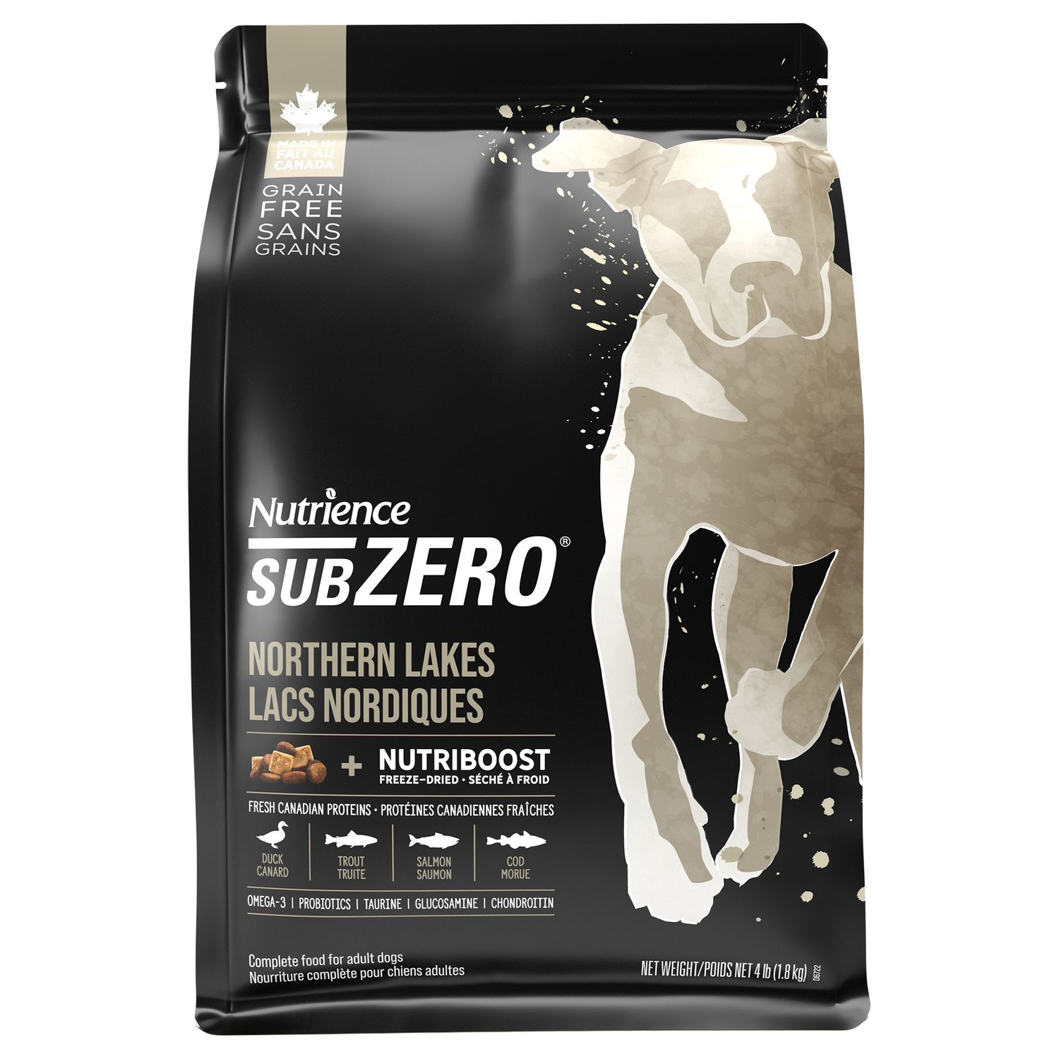 NUTRIENCE - SubZero Northern Lakes Fish &amp; Duck High Protein Dog Recipe, Size: 1.8kg