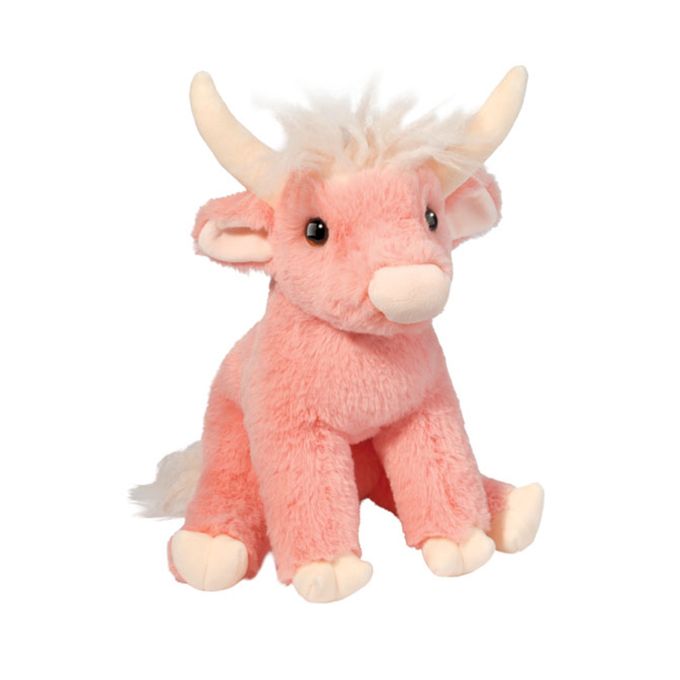 DOUGLAS - Candie the Soft Pink Highland Cow Plush, Size: 10''