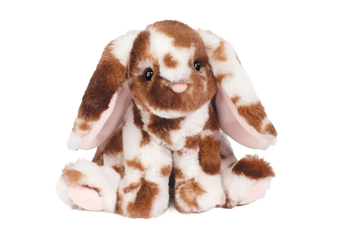 DOUGLAS - Roxie the Brown Spotted Bunny Plush, Size: 6''