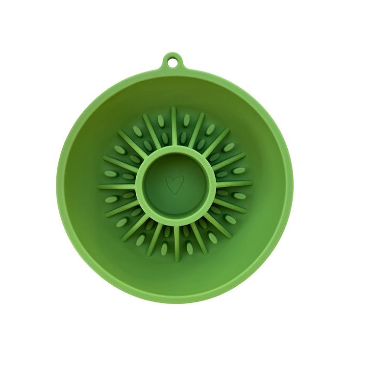 DOG'S CRUSH - Mini Kiwi Slow Feeder Bowl, Colour: Kiwi Vert