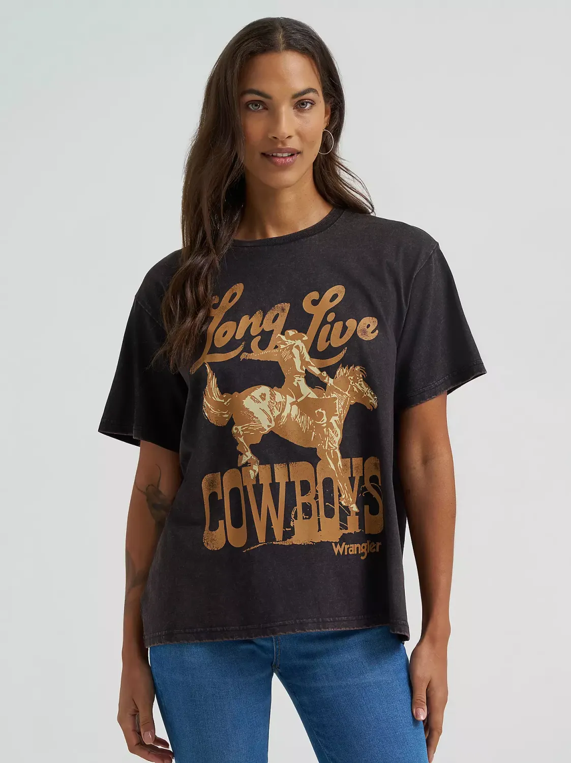 WRANGLER - Long Live Cowboys Nostalgia Retro Reg Graphic Tee