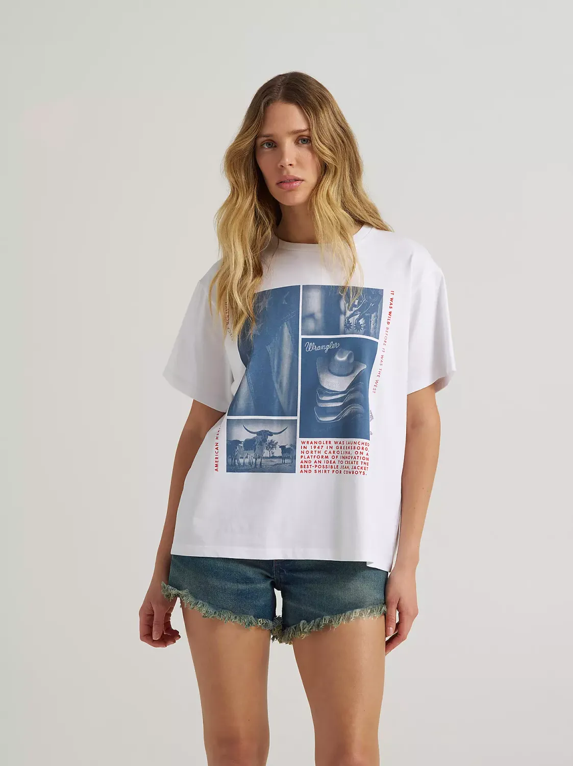 WRANGLER - Western Collage Girlfriend Graphic Tee