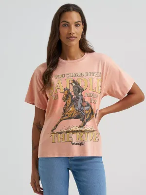 WRANGLER - Climb In the Saddle Girlfriend Graphic Tee