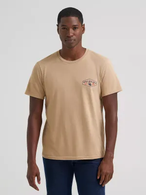 WRANGLER - USA Rope Back Graphic Travertine Heather T-Shirt