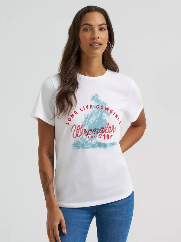 WRANGLER - Sprinting Cowgirl Reg Fit Graphic Tee
