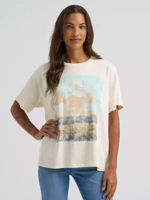 WRANGLER - Distressed Landscape Girlfriend Graphic Tee