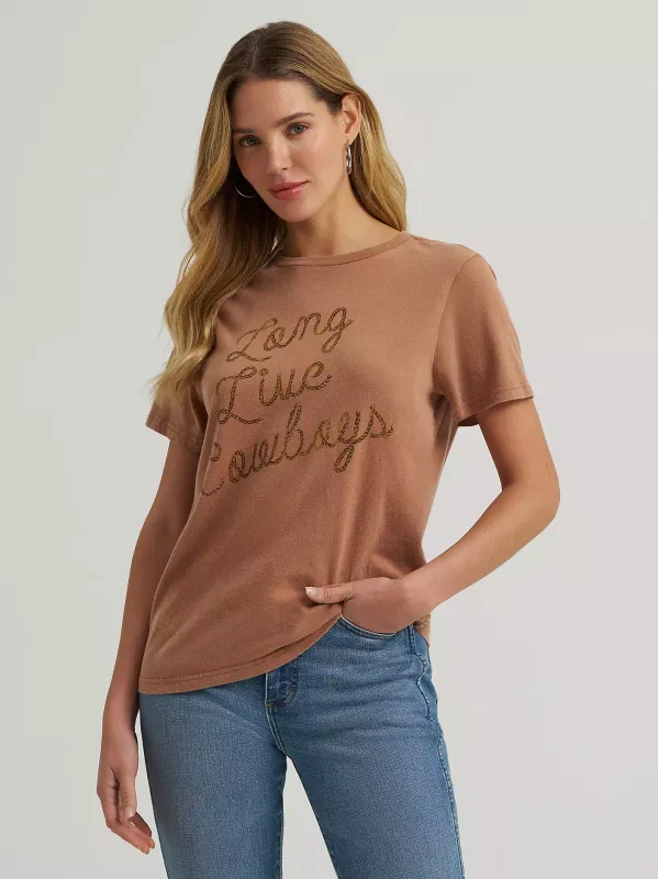 WRANGLER - Rope Long Live Cowboys Reg Fit Rawhide Graphic Tee