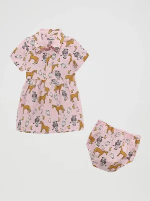 WRANGLER - Little Girl's Printed Western Snap Dress