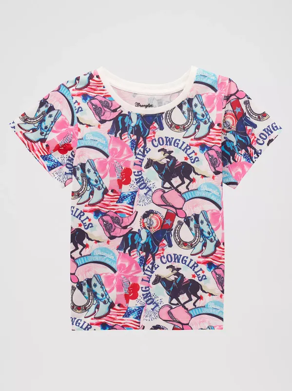WRANGLER - Girl's Collage Graphic Tee
