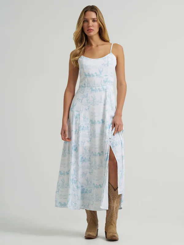 WRANGLER - Country Toile Western Tank Maxi Dress