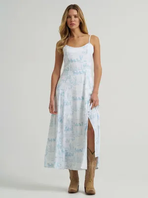 WRANGLER - Country Toile Western Tank Maxi Dress