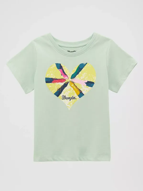 WRANGLER - Girl's Cowgirl Boot Love Graphic Tee
