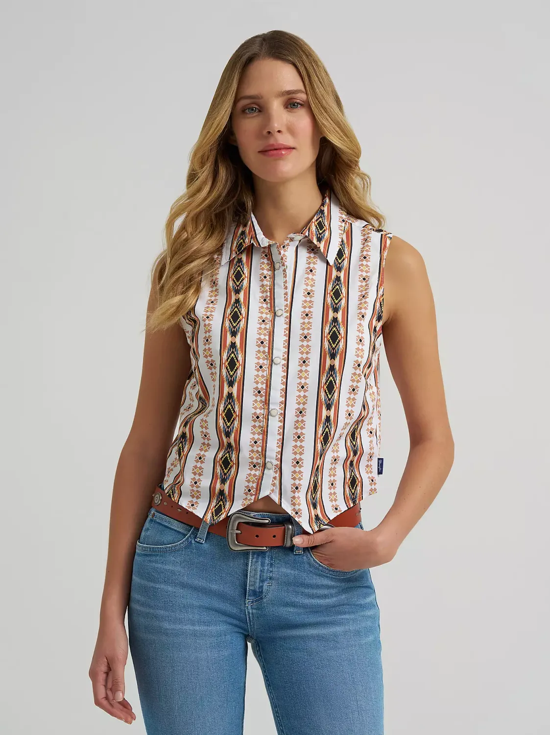 WRANGLER - Checotah Print Shirt Vest